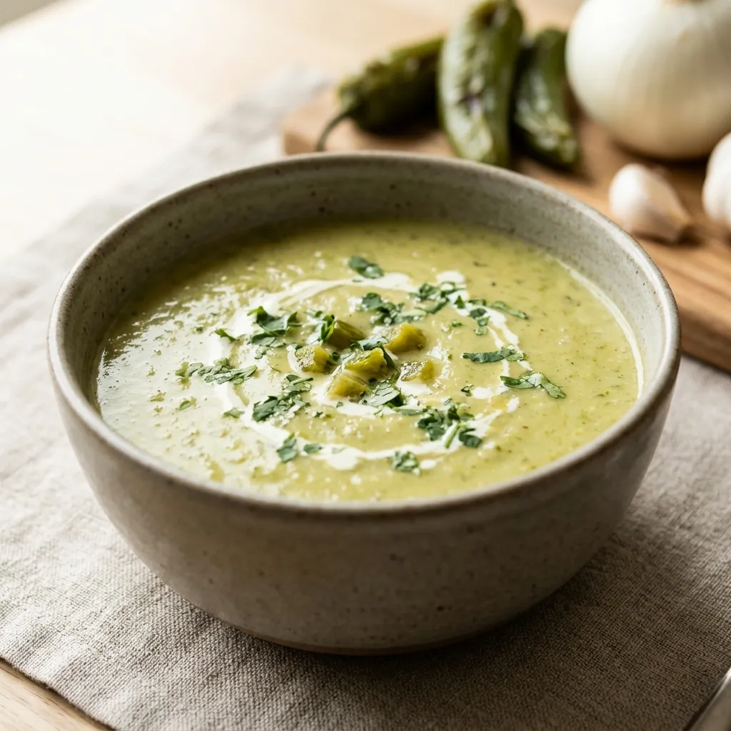 Cream of Green Chile Soup Recipe
