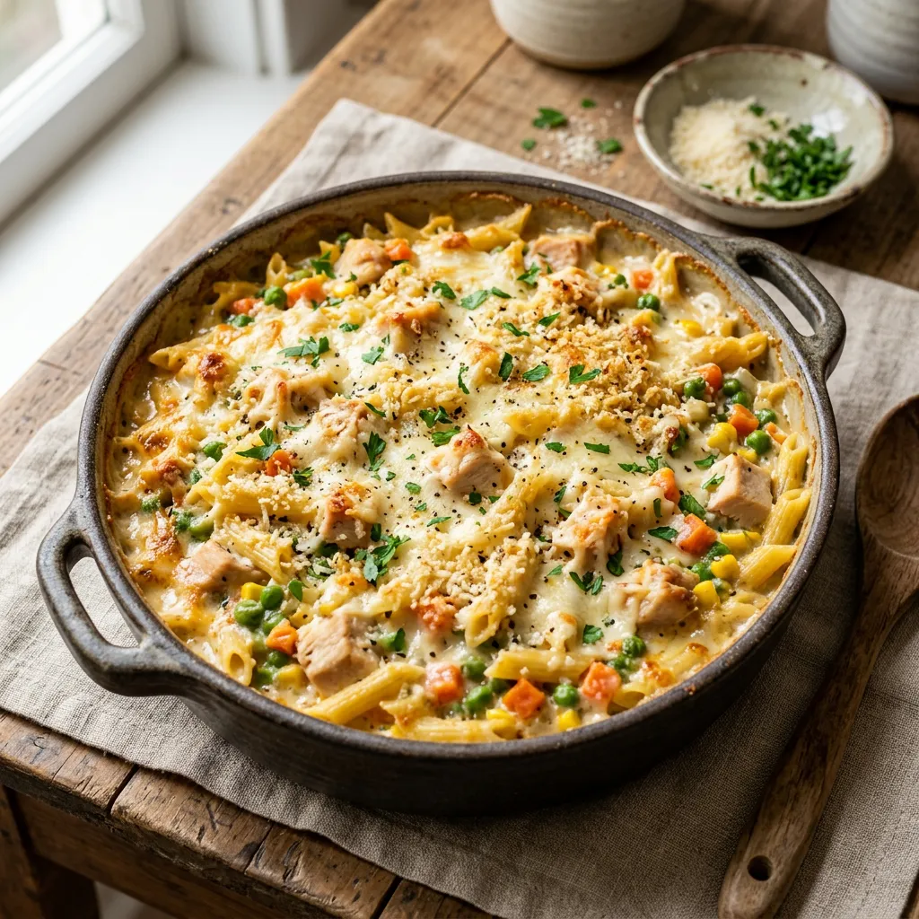 Creamy Chicken and Mini Penne Casserole