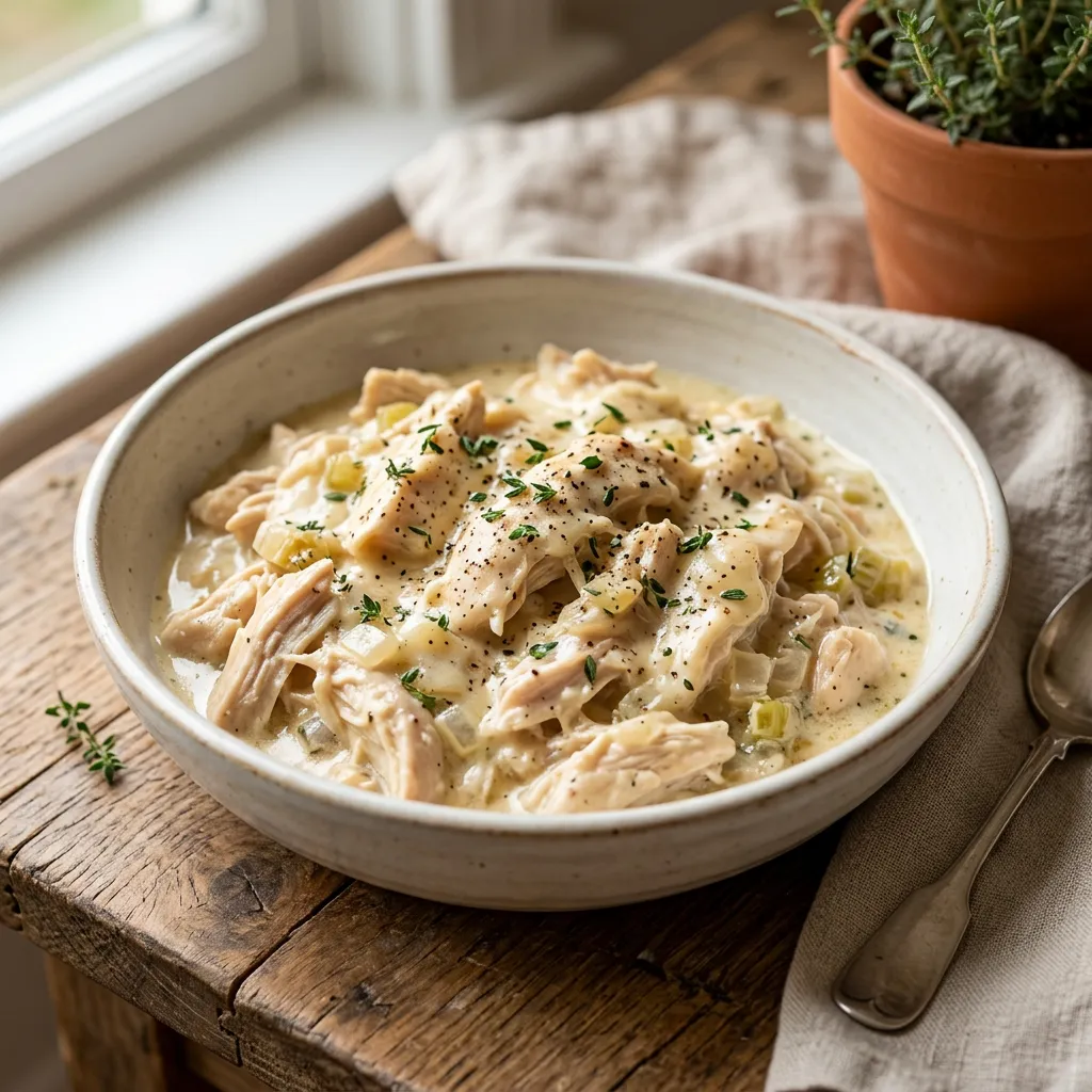 Creamy Crock Pot Cream Cheese Chicken