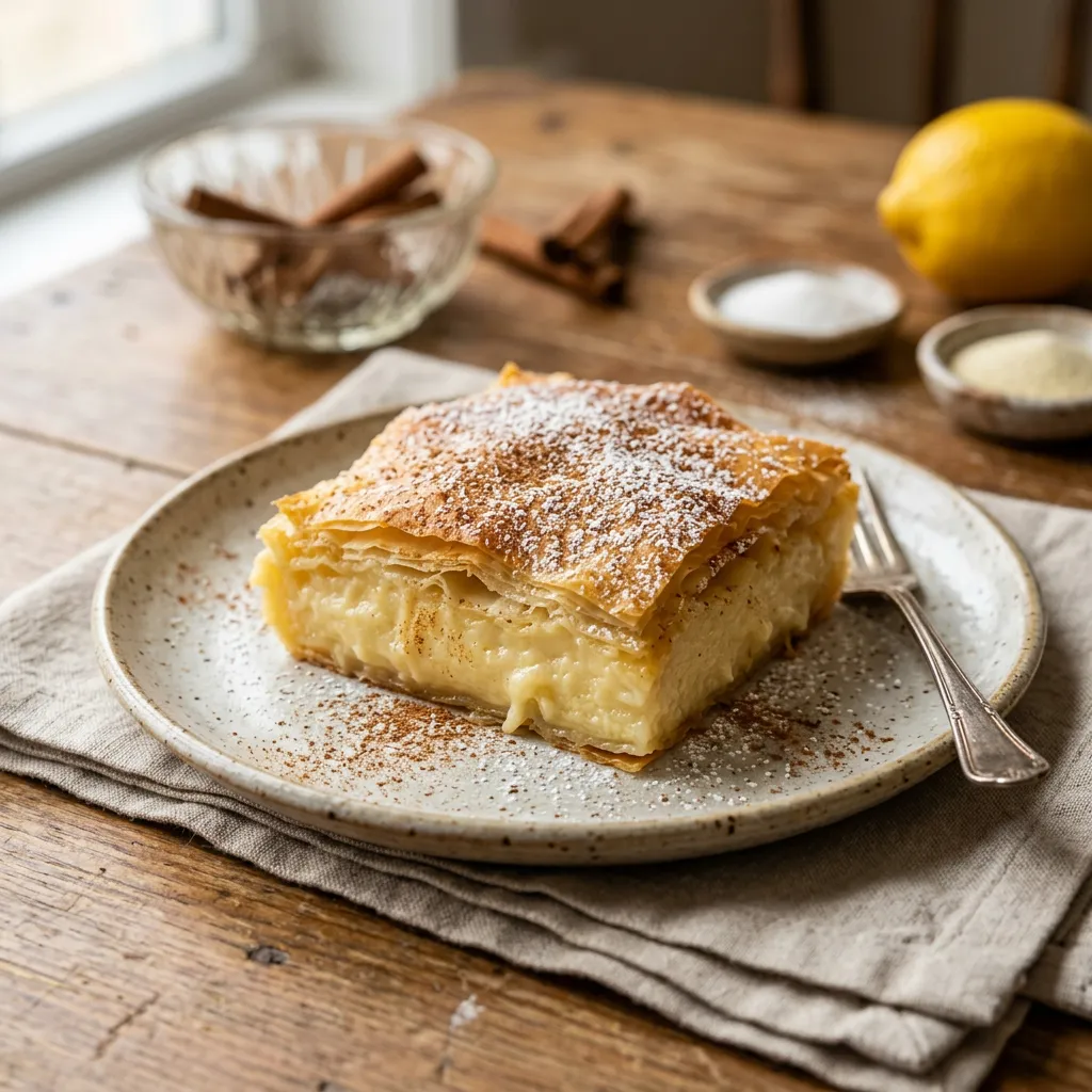 Creamy Custard Phyllo Pastry