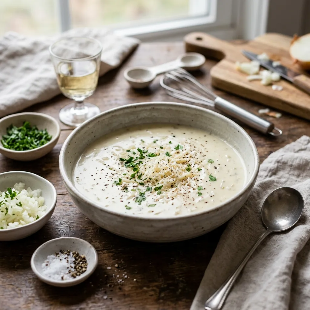 Creamy Light Low-Fat White Sauce