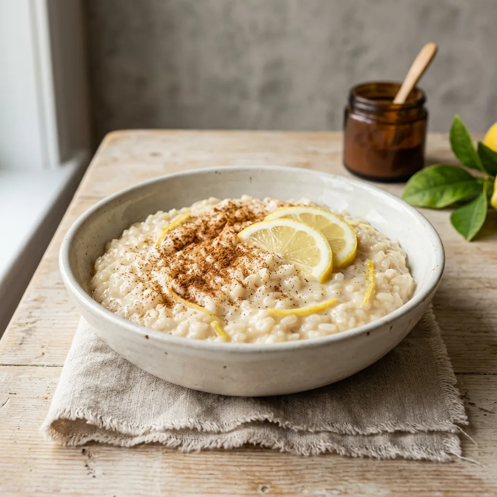 Creamy Portuguese Rice Pudding (Arroz Doce)