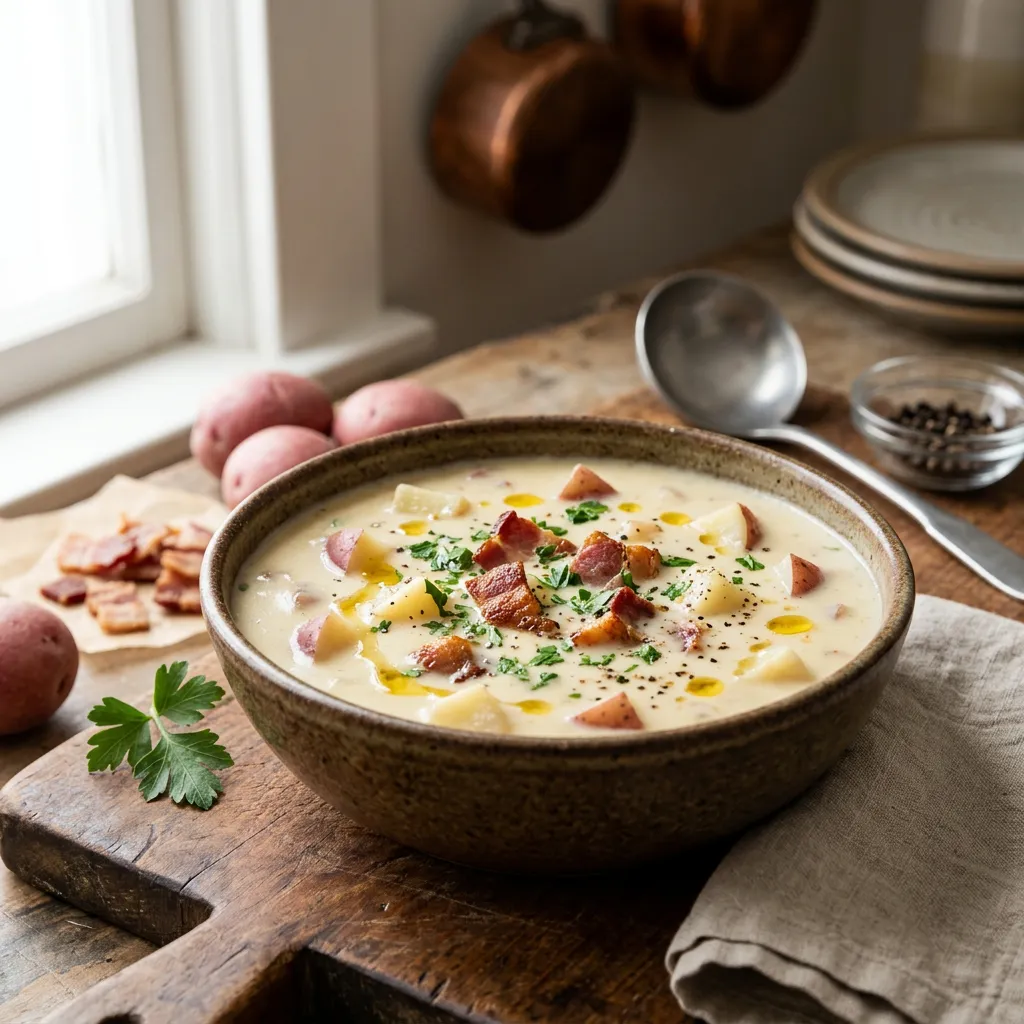 Creamy Potato Chowder With Bacon