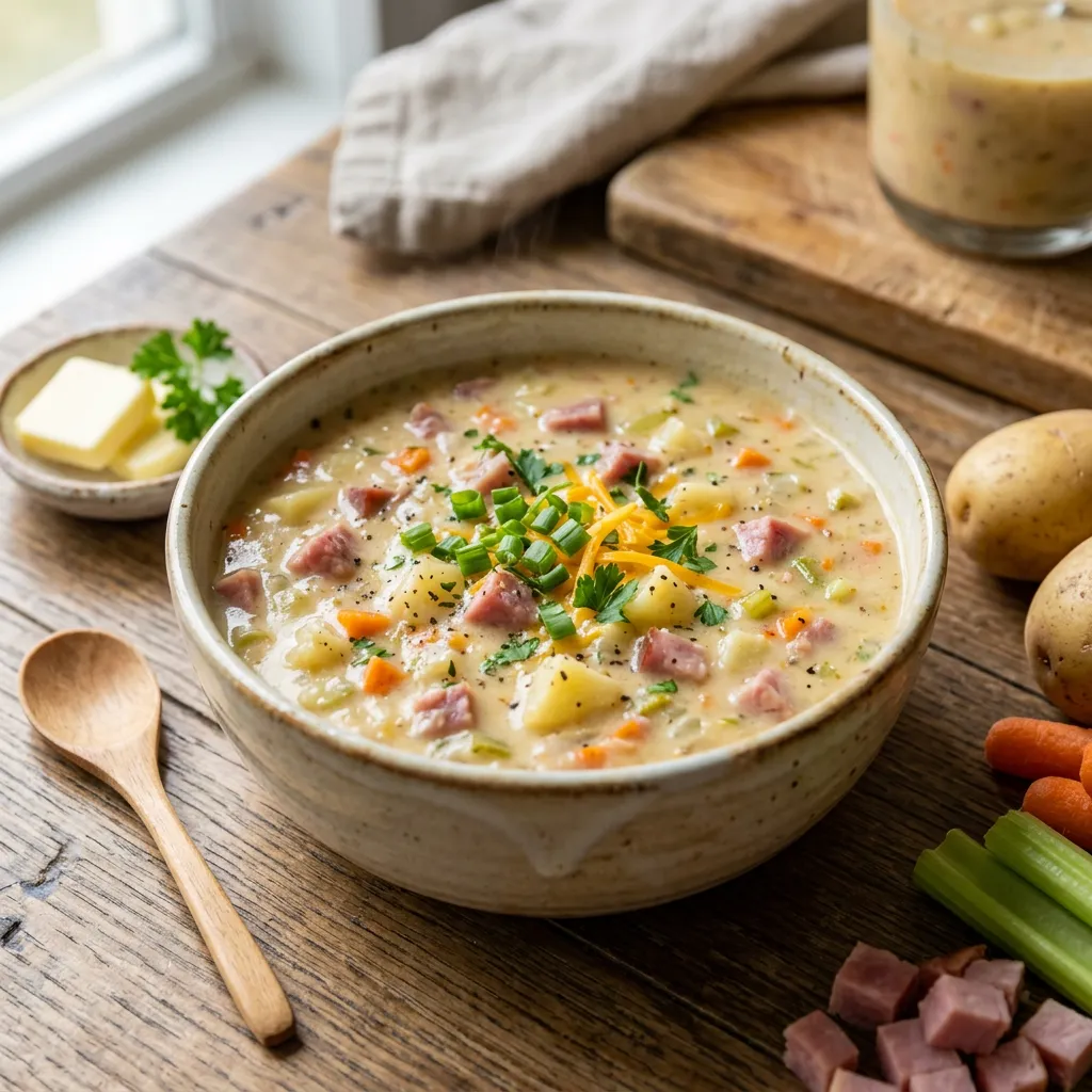 Creamy Potato Soup With Ham