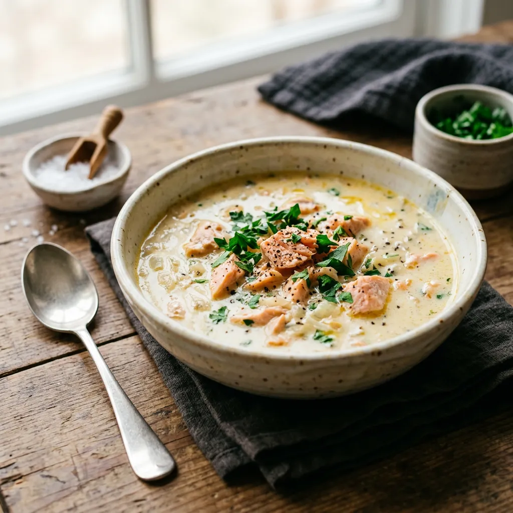 Creamy Salmon Soup