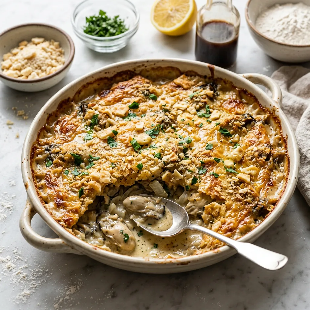 Creamy Scalloped Oyster Casserole