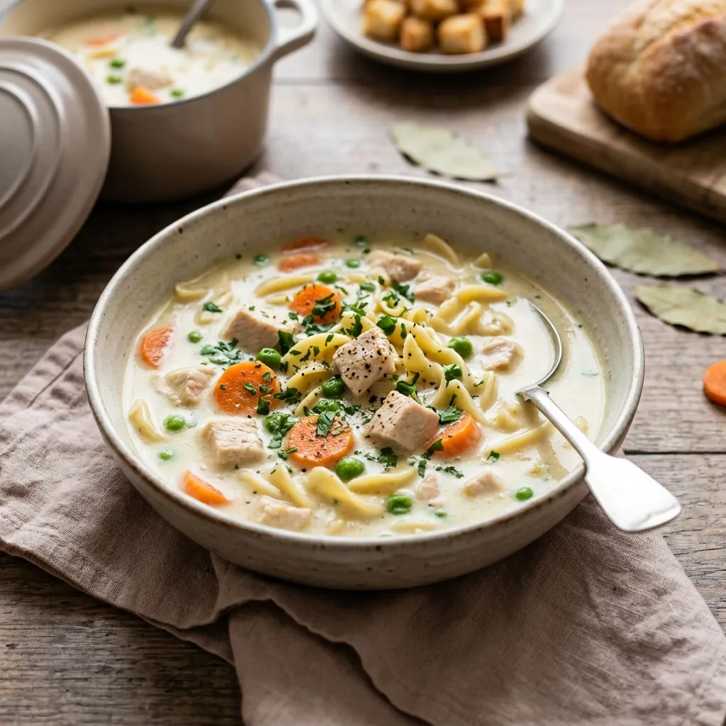 Creamy Semi-Homemade Chicken Noodle Soup