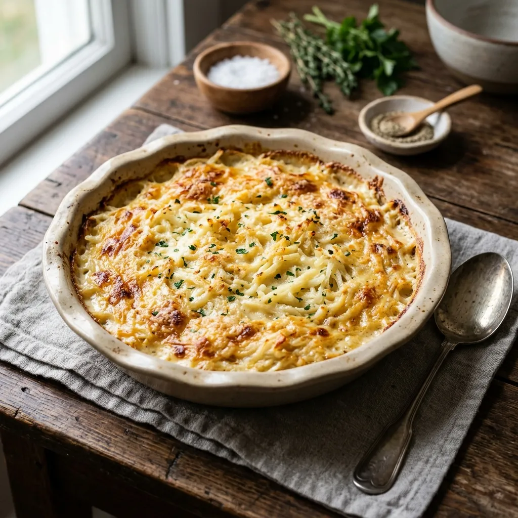 Creamy Shredded Potato Bake