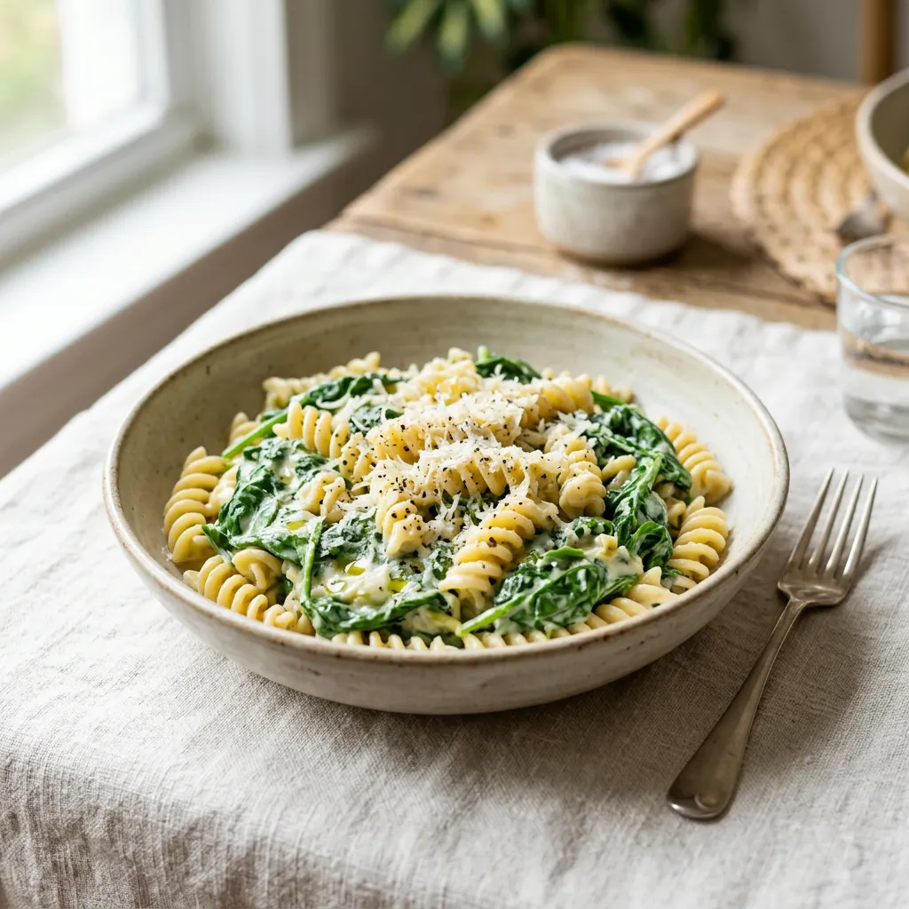 Creamy Spinach Pasta
