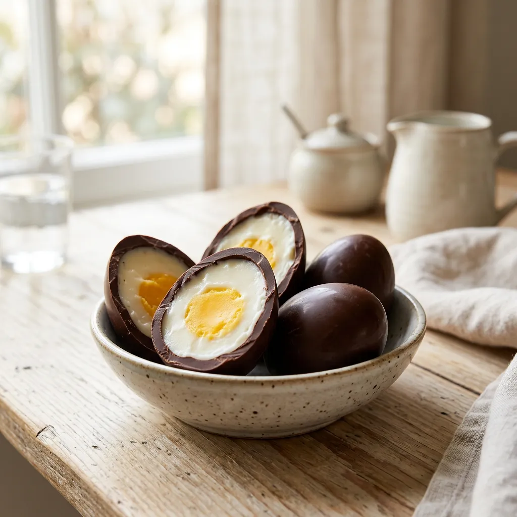 Creme-Filled Chocolate Eggs Recipe
