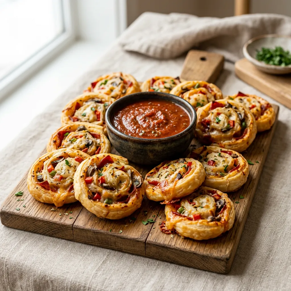 Crescent Roll Pizza Pinwheels