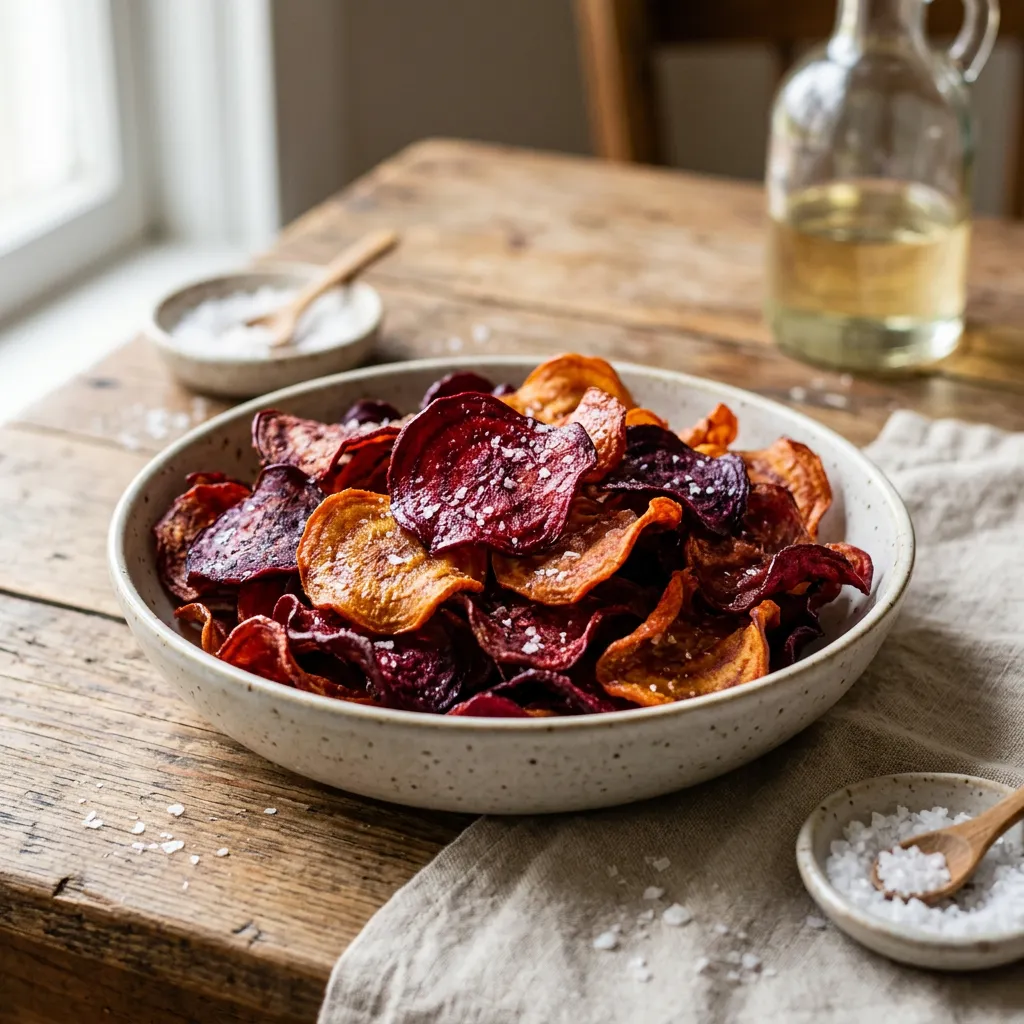 Crispy Fried Beet Chips