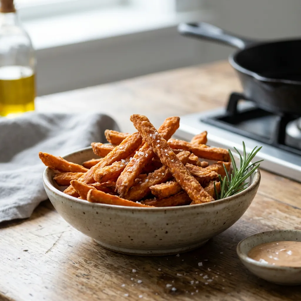 Crispy Fried Sweet Potato Fries