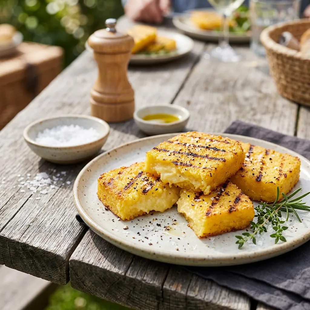 Crispy Grilled Polenta Recipe