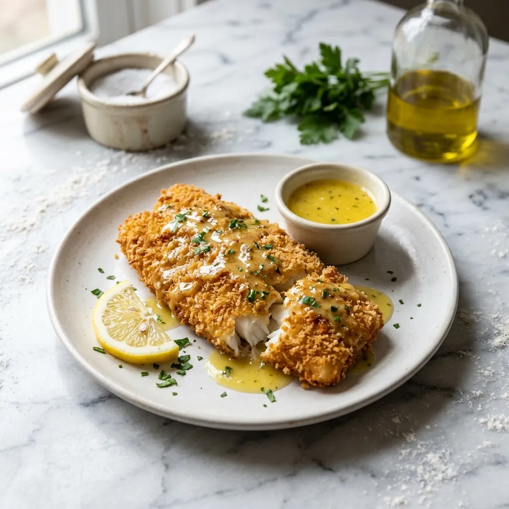 Crispy Lemon Codfish