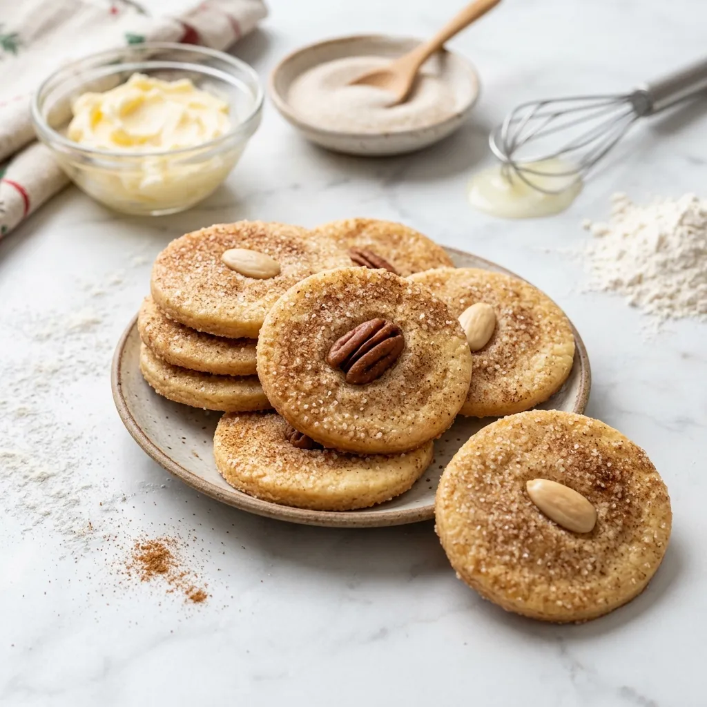 Crispy Sand Tart Cookie With Cinnamon
