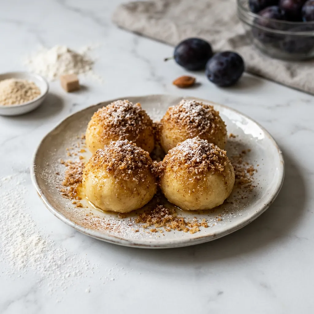 Croatian Plum Dumplings Recipe - Knedle s Sljivama