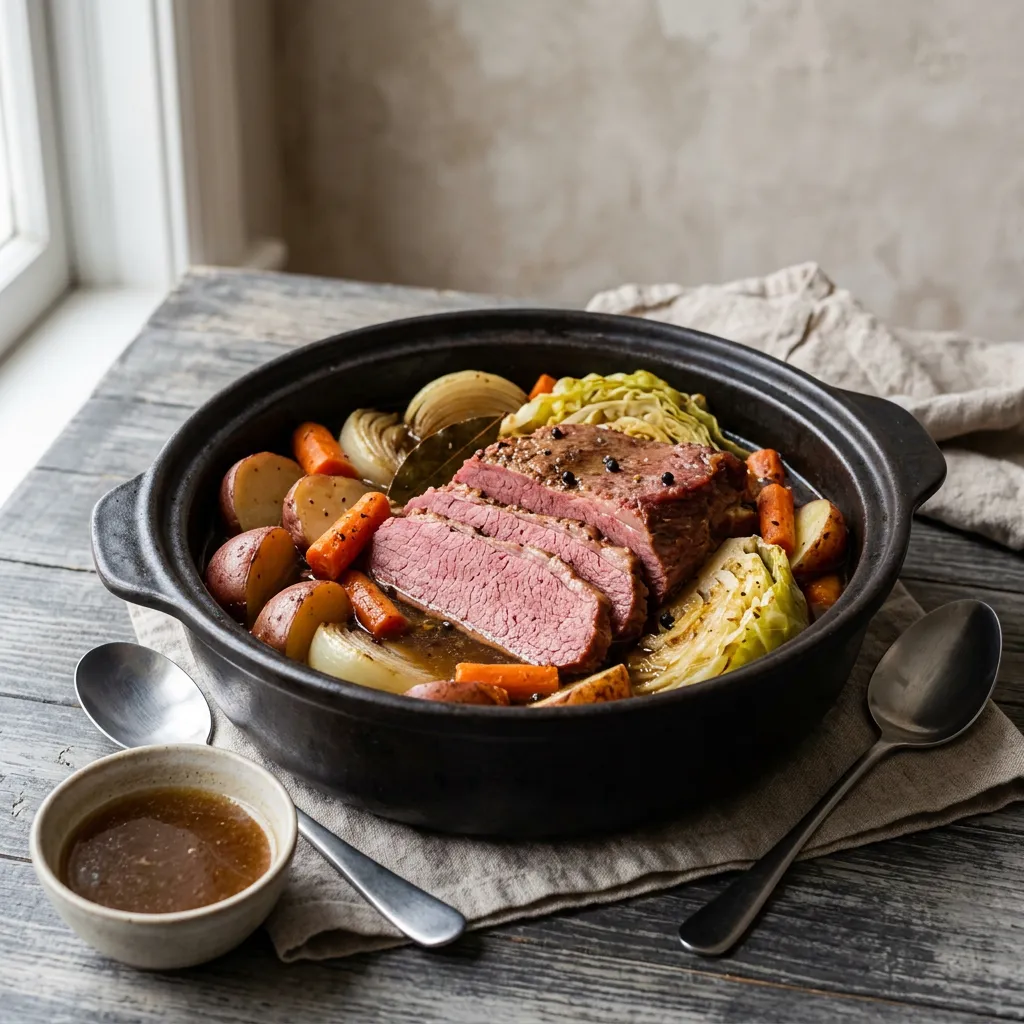 Crock Pot Apple Juice and Brown Sugar Corned Beef