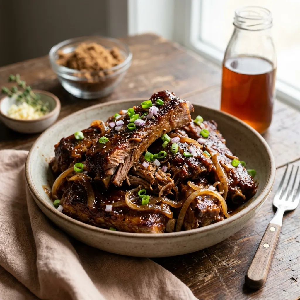 Crock Pot Barbecued Country-Style Pork Ribs