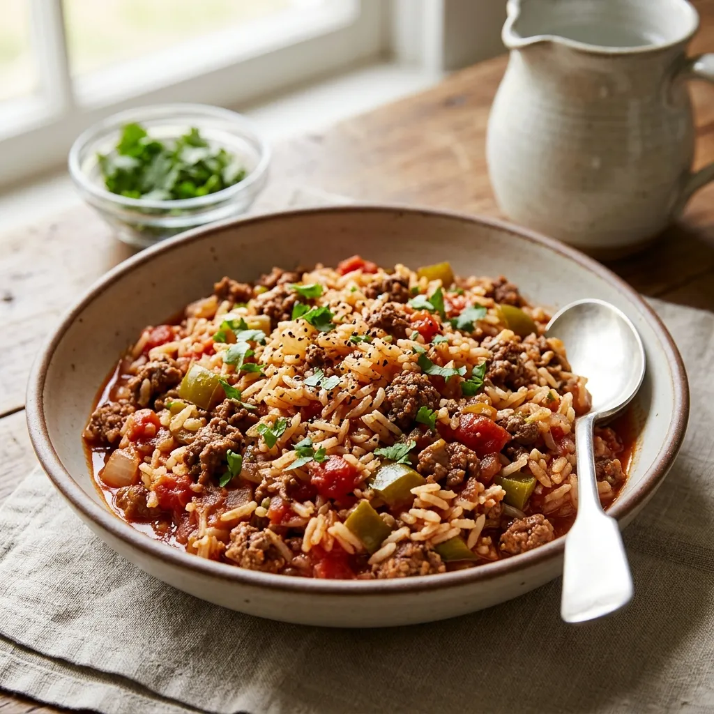 Crock-Pot Beef Spanish Rice