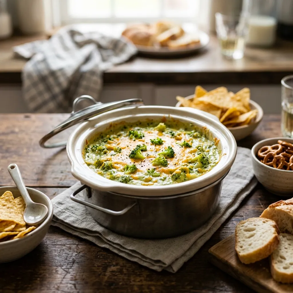 Crock Pot Broccoli Cheese Dip