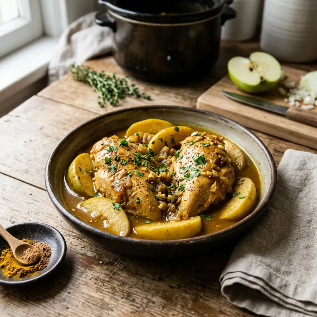 Crock Pot Chicken and Apples