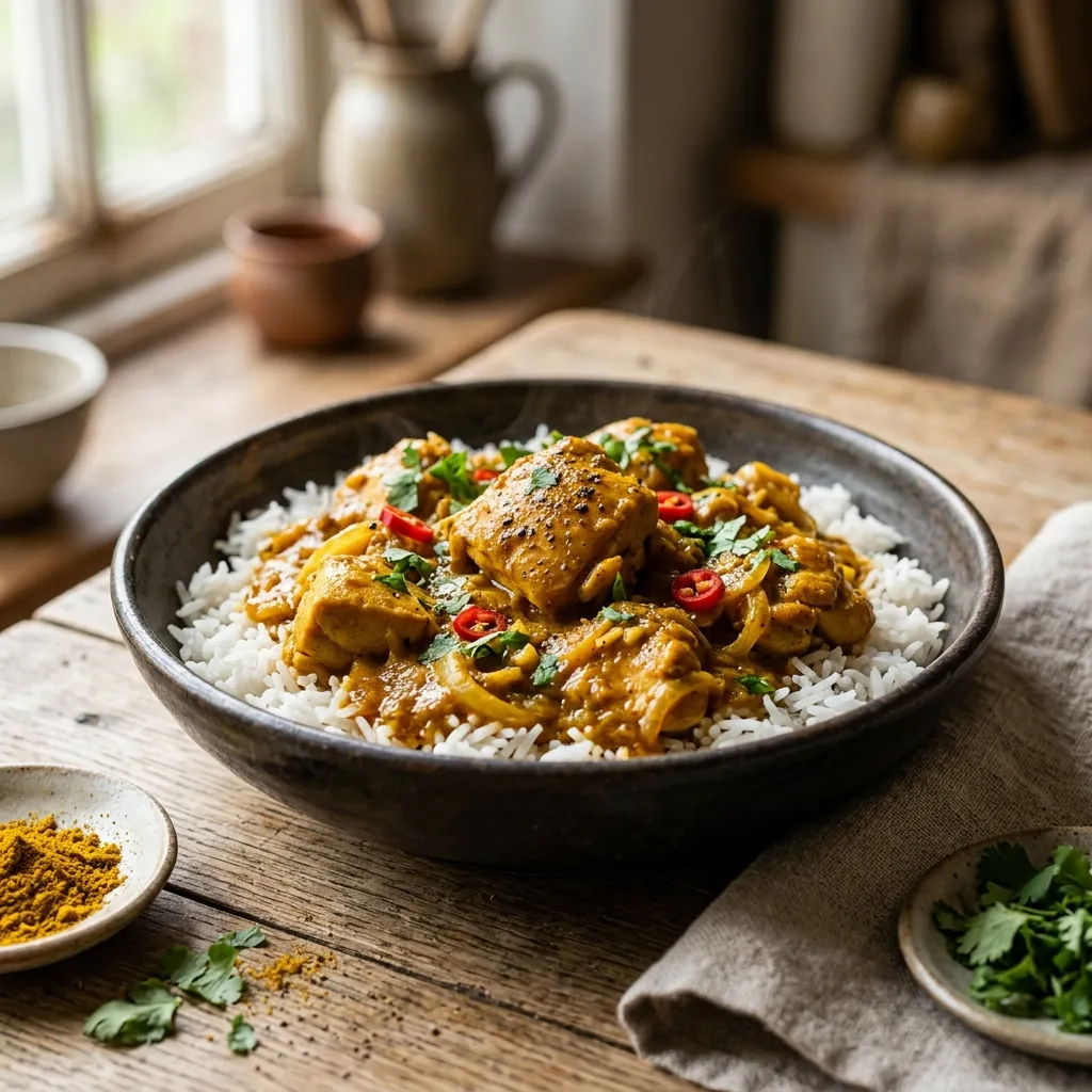 Crock Pot Chicken Curry With Rice