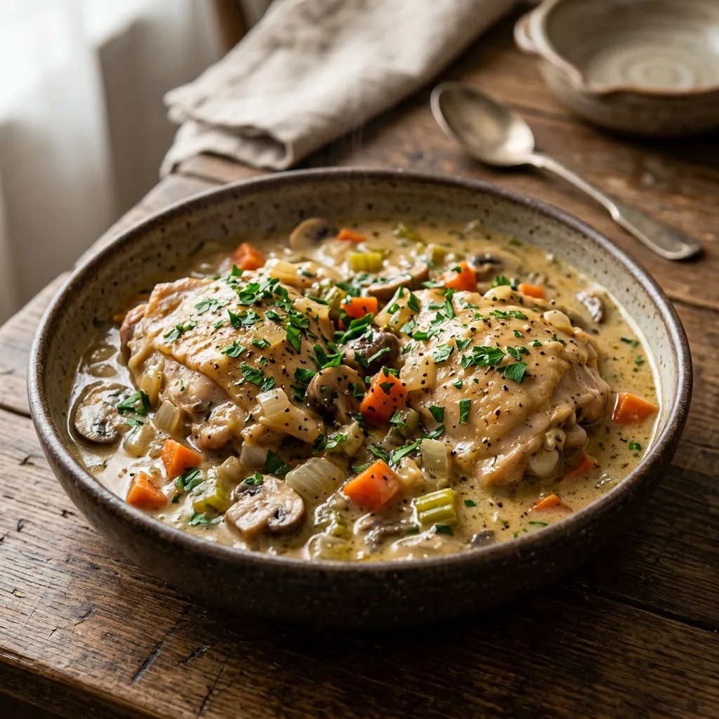 Crock Pot Chicken Fricassee Recipe