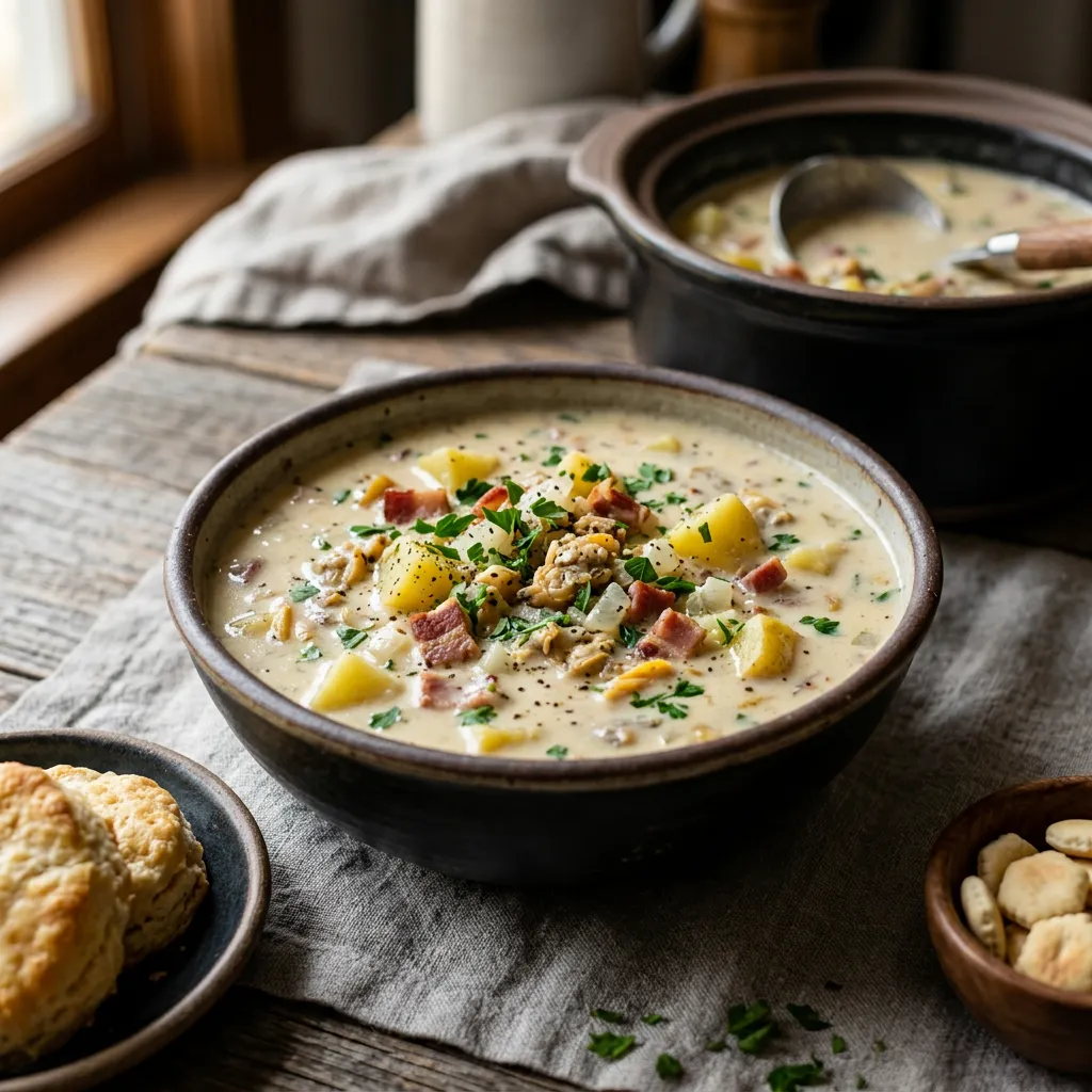 Crock Pot Clam Chowder
