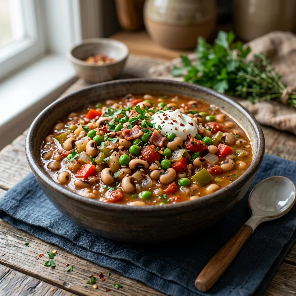 Crock Pot Fresh Black-Eyed Peas With Bacon Recipe