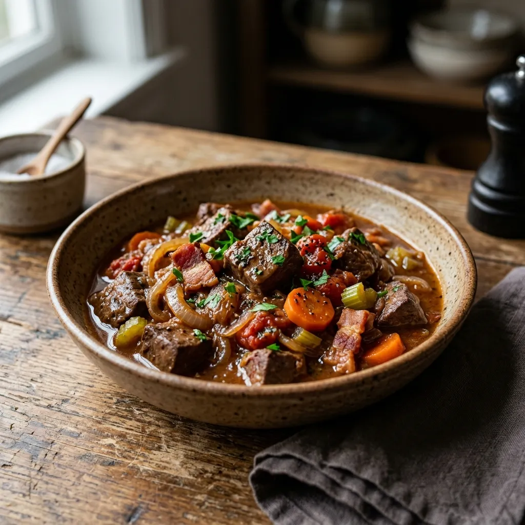 Crock Pot Liver With Tomatoes and Bacon