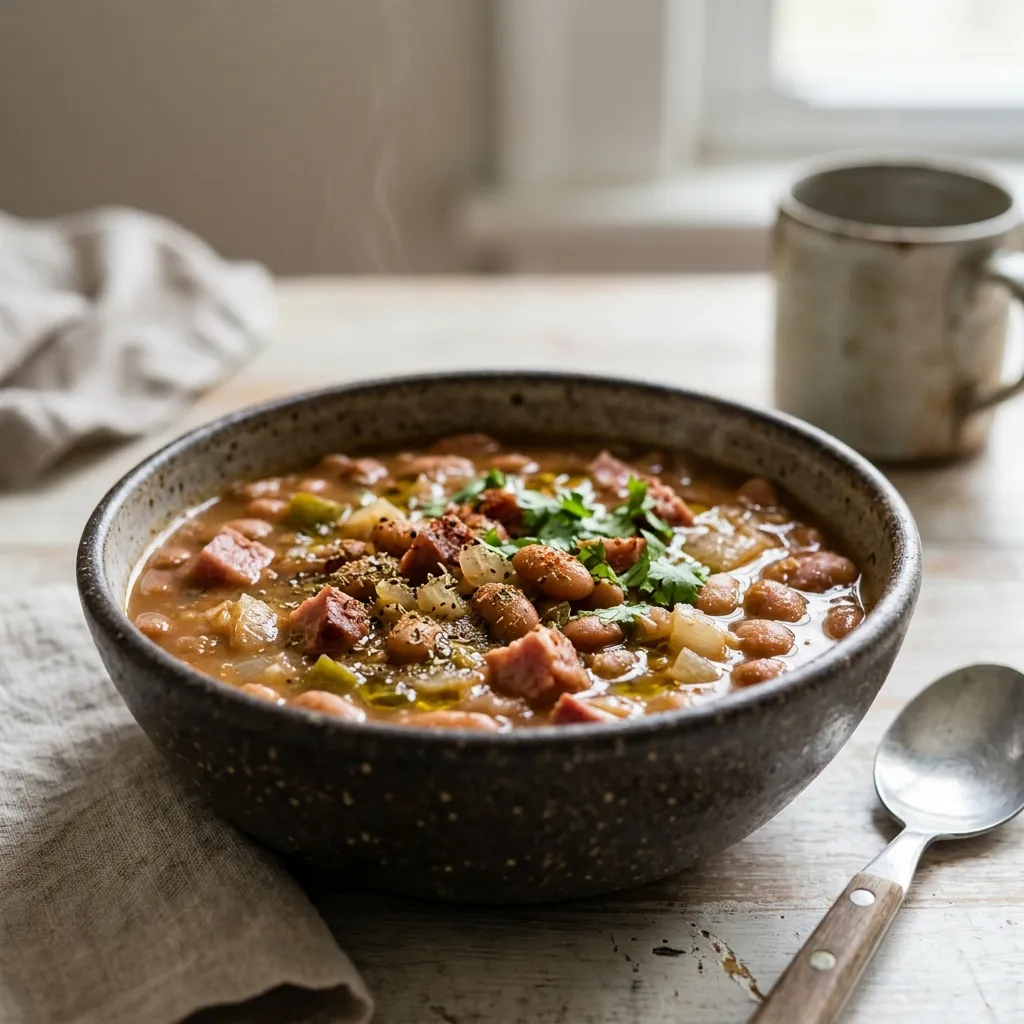 Crock Pot Pinto Beans and Ham
