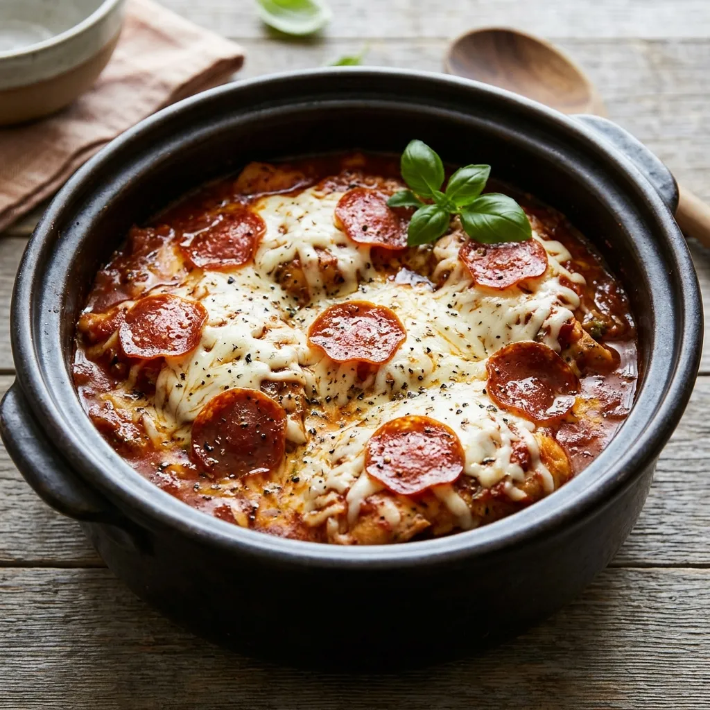 Crock Pot Pizza Chicken