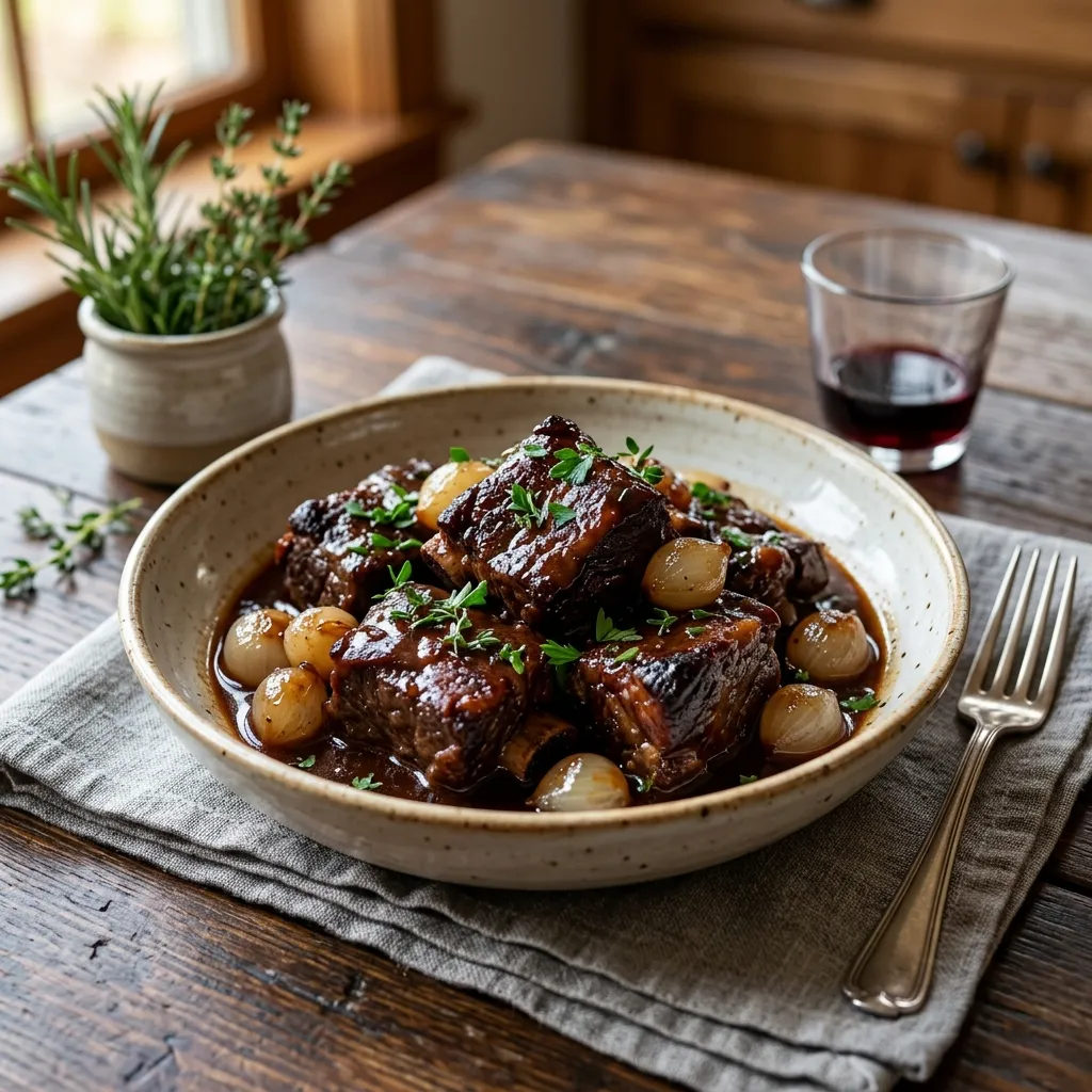 Crock Pot Short Ribs Burgundy
