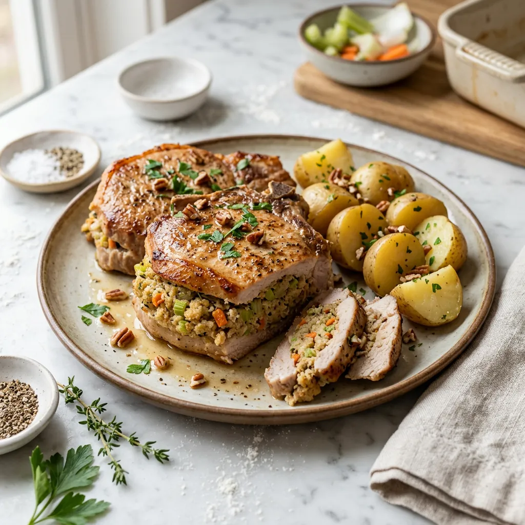 Crock Pot Stuffed Pork Chops Recipe