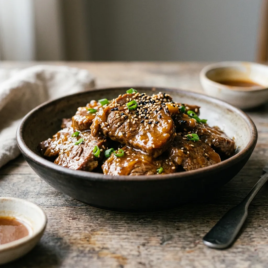 Crock Pot Teriyaki Steak