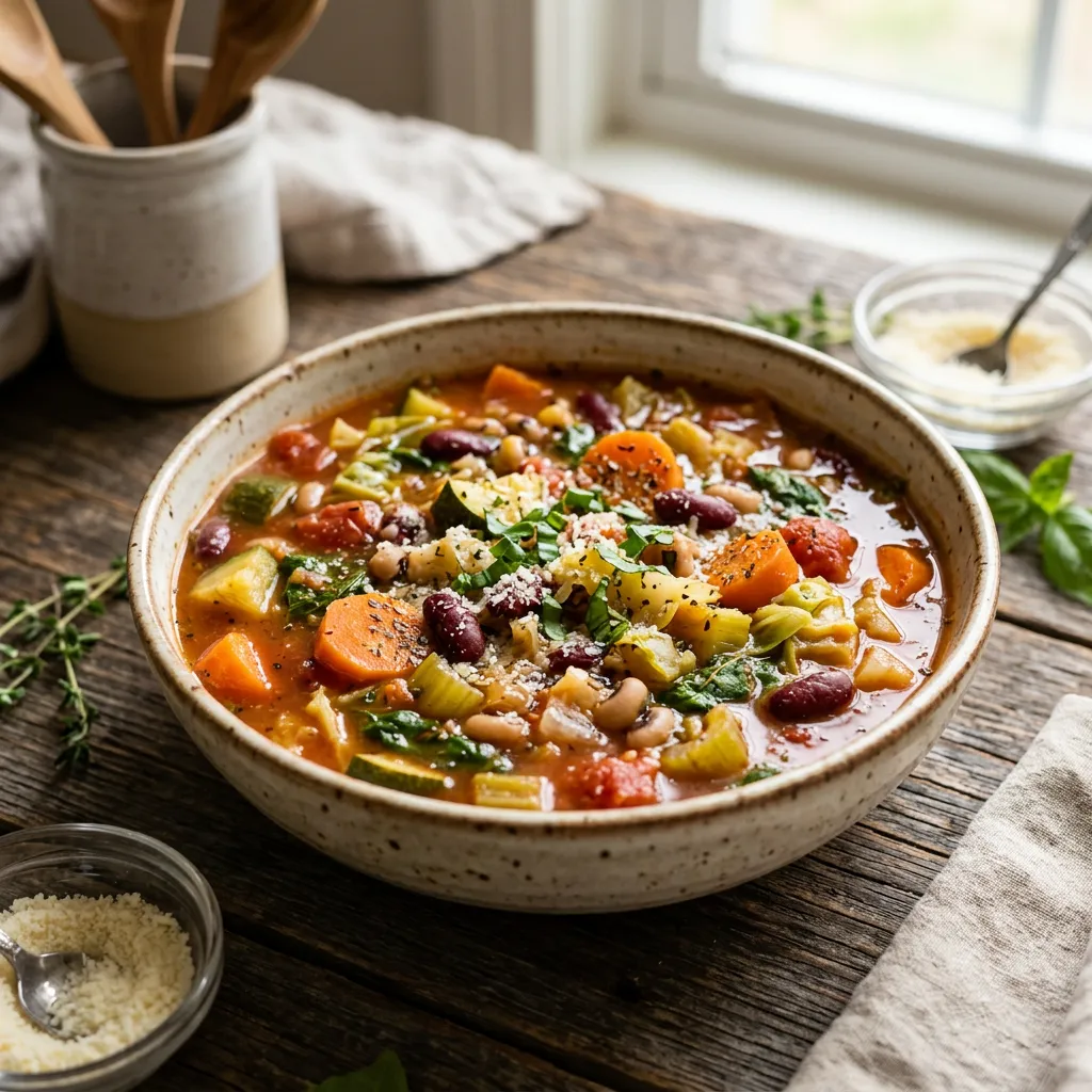 Crock Pot Vegetable and Bean Soup