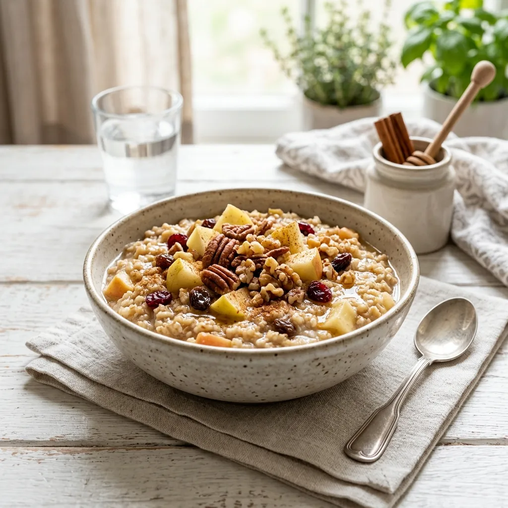 Crockpot Apple Oatmeal