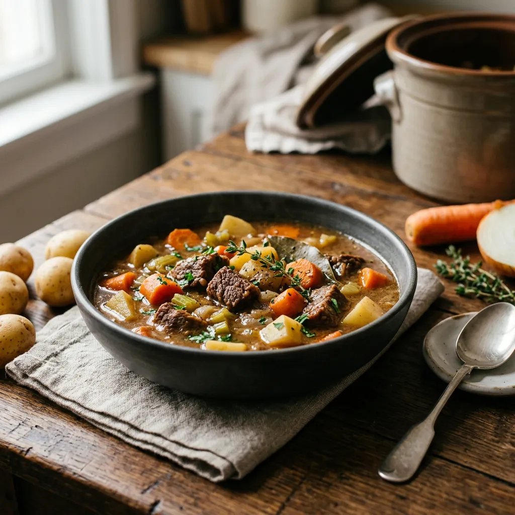 Crockpot Beef and Beer Stew