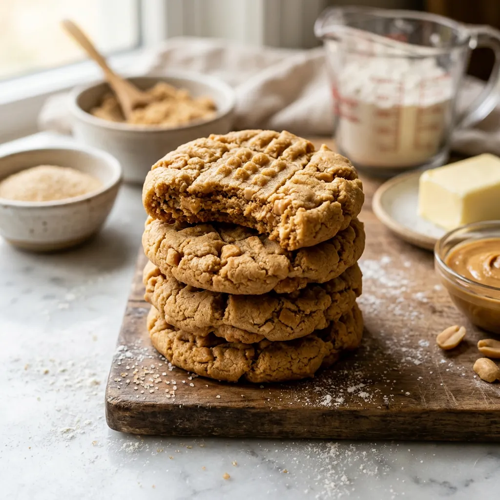 Crunchy Peanut Butter Cookies