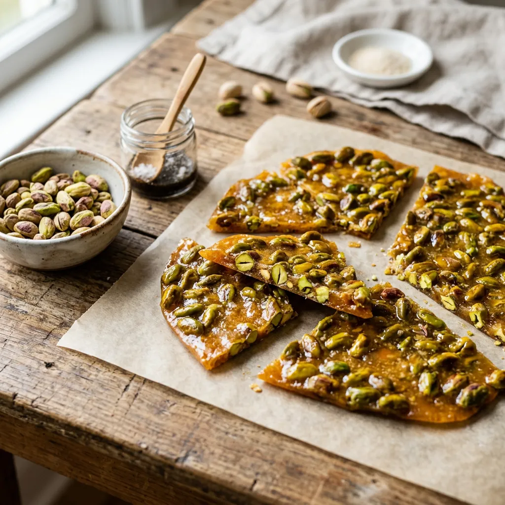 Crunchy Pistachio Brittle