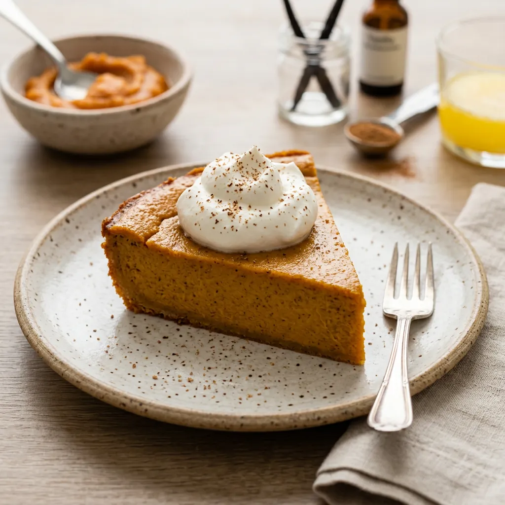 Crustless Pumpkin Pie Recipe