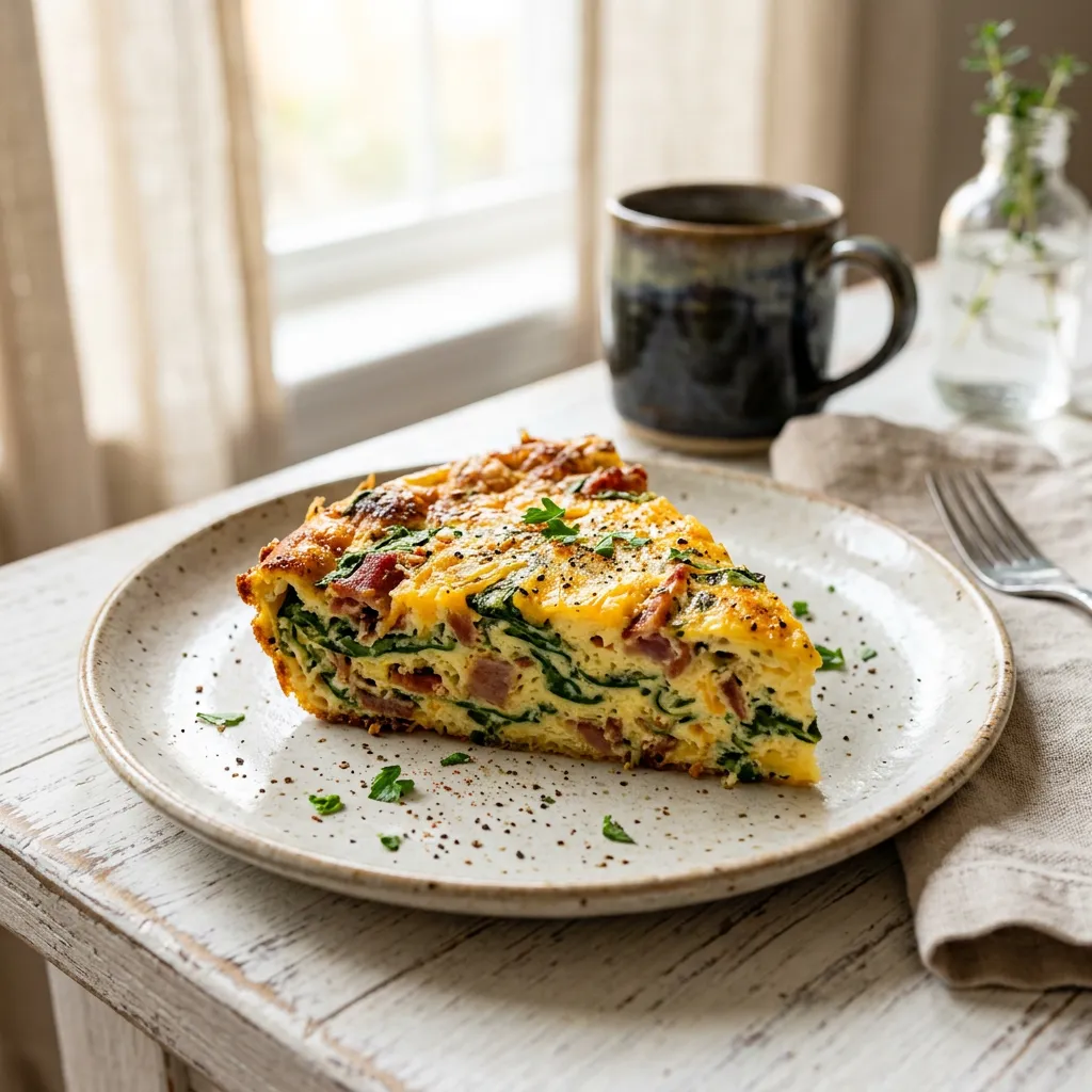 Crustless Spinach Quiche Recipe