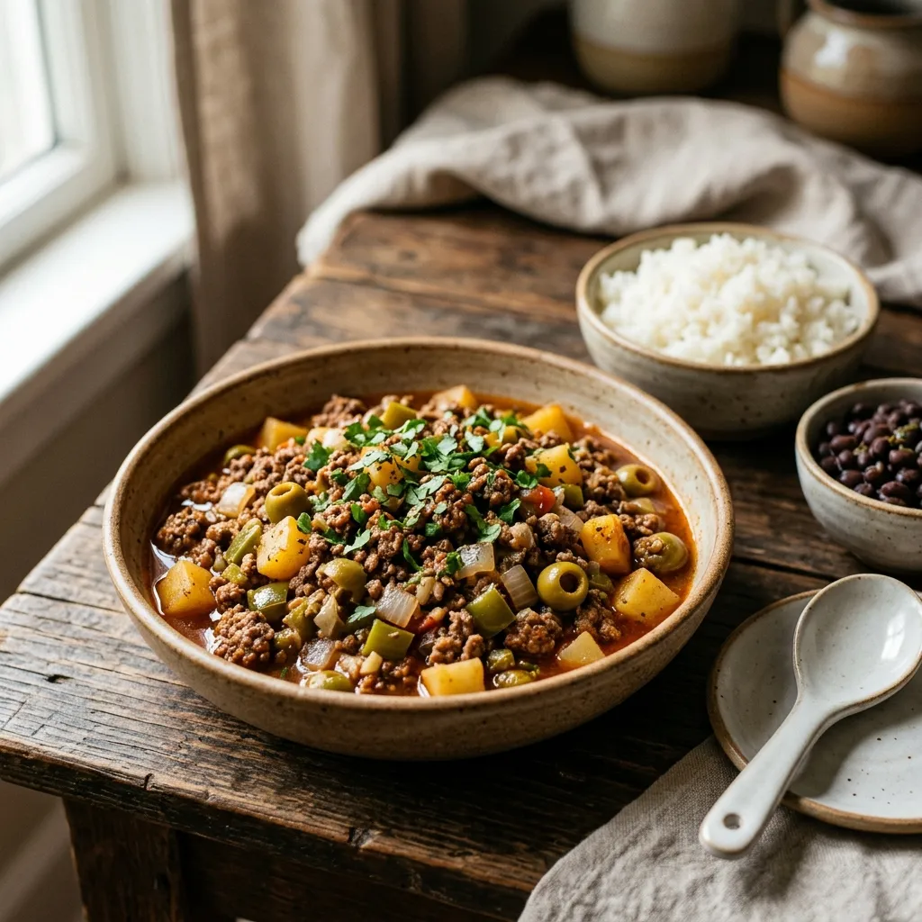 Cuban Picadillo With Ground Beef (Picadillo Santiaguero)