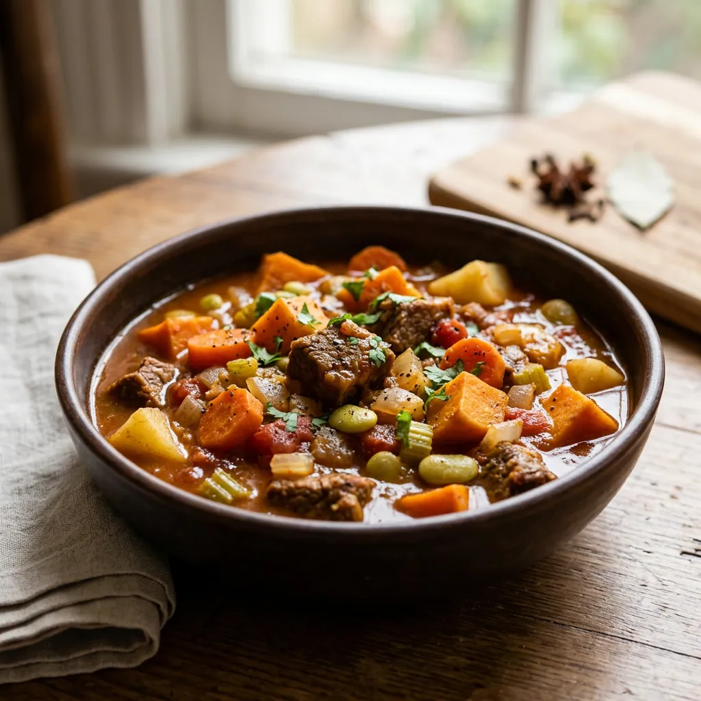 Curried Beef Stew (Slow Cooker or Stovetop)