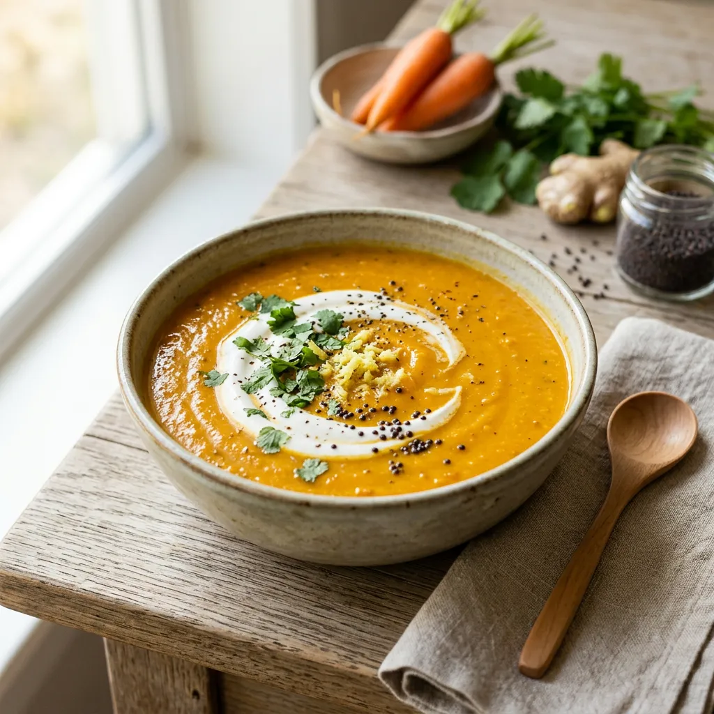 Curried Carrot and Turnip Soup