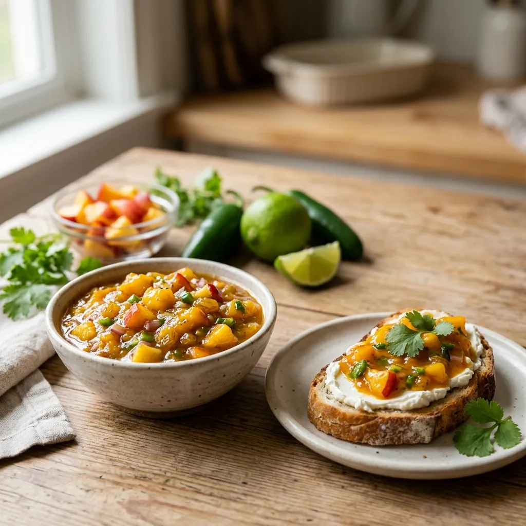 Curried Nectarine Chutney