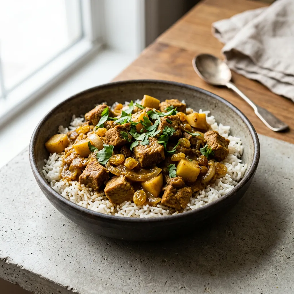 Curried Pork With Apples