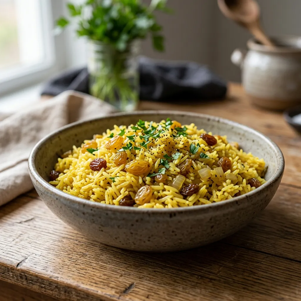 Curried Rice With Raisins