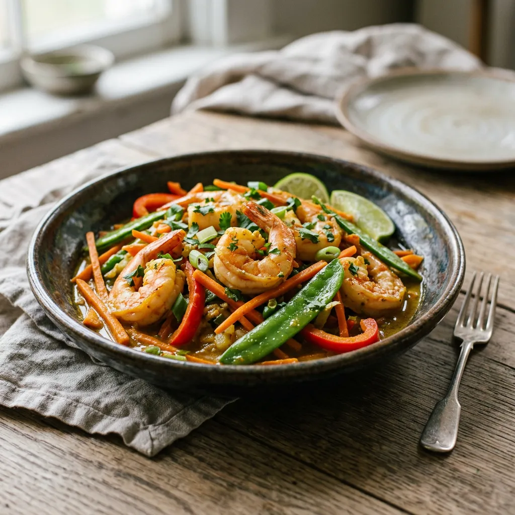 Curry Shrimp With Vegetables